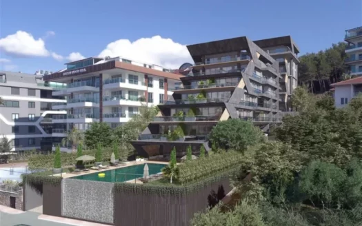 Exclusive project on the first line of the sea in Kargicak, Alanya